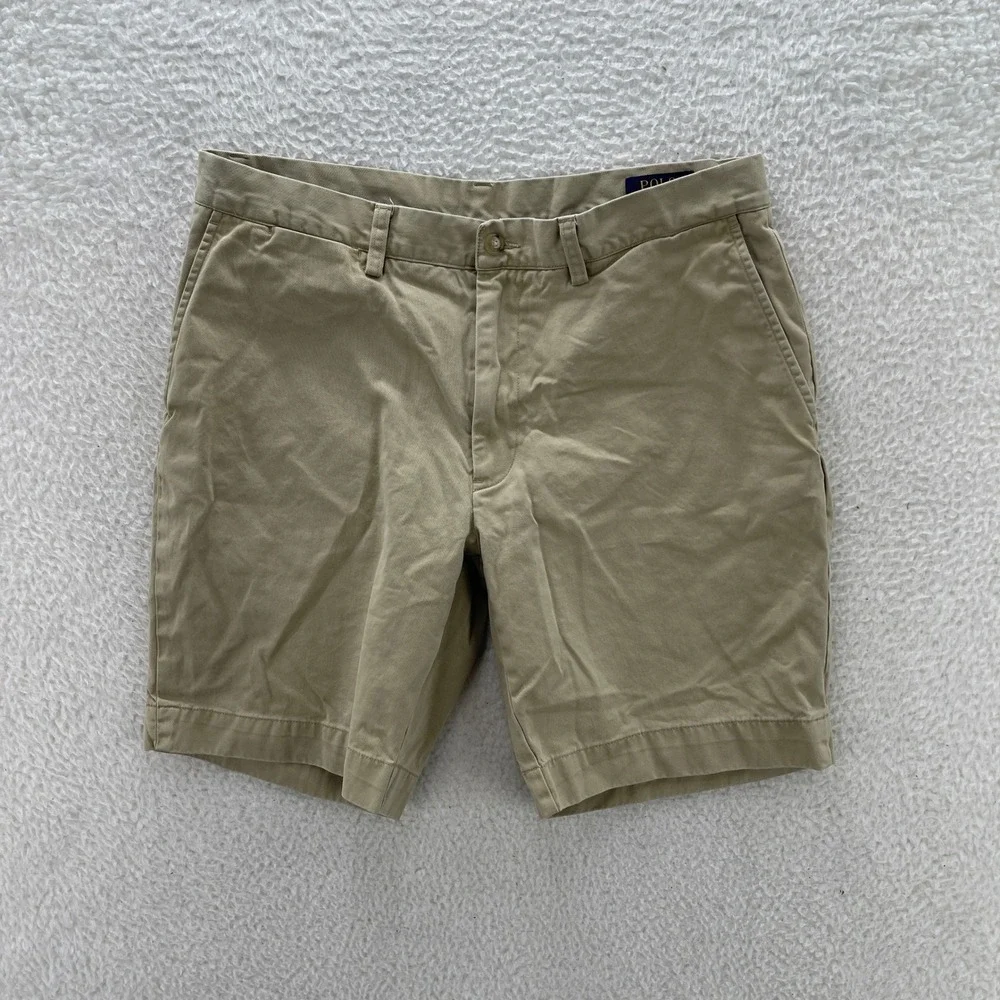 Polo Ralph Lauren Shorts Men's 34 Beige Chino Classic 9